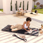 Sourcing reference: infrared PEMF mat in use, close view