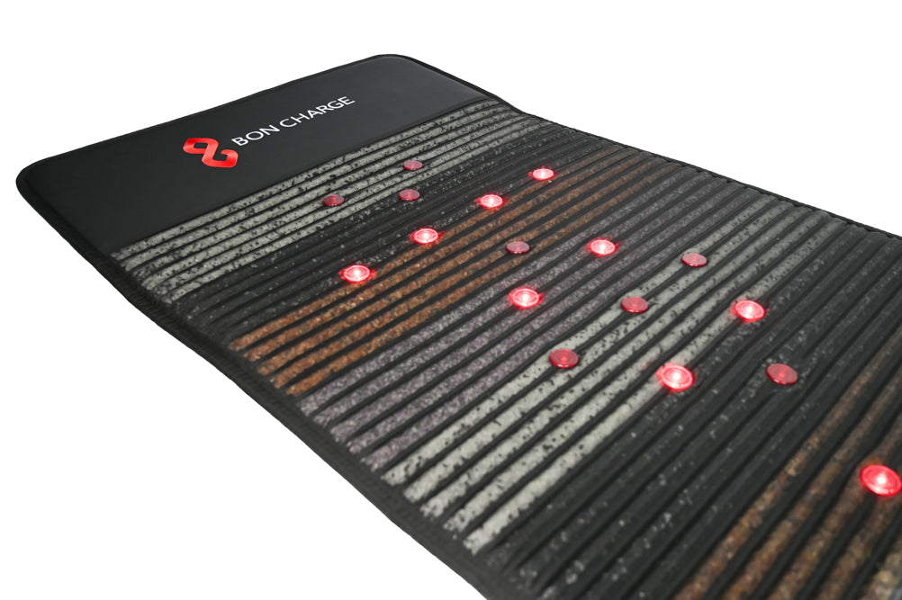 Sourcing reference: infrared PEMF mat feature and layer detail